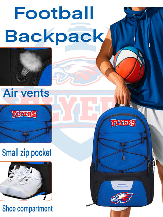 Backpack, with Ball Holder & Shoe Compartment,Large Sports Bag for Football